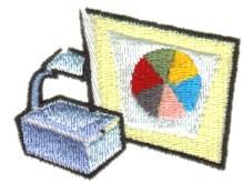Overhead Projector - 4x4 projector beginner-friendly embroidery design for reusable tote bags