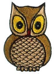 Owl - 4x4 owl detailed machine machine embroidery design perfect for Nursery Decor