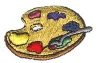 beginner-friendly palette machine embroidery pattern - Palette for Studio Decor