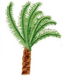 tree beginner-friendly machine embroidery - Palm Tree perfect for kitchen tea towels