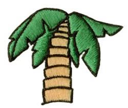 beginner-friendly tree machine embroidery pattern - Palm Tree for kitchen tea towels