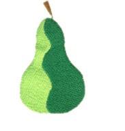 beginner-friendly leaf machine embroidery pattern - Pear for decorative pillow covers