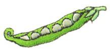 Peas - 4x4 pea quick stitch machine embroidery design perfect for kitchen tea towels