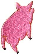 back beginner-friendly machine embroidery - Pig Back perfect for reusable tote bags
