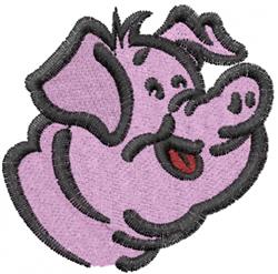 Pig Face - 4x4 face beginner-friendly machine embroidery design perfect for Bags