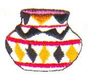 beginner-friendly pottery machine embroidery pattern - Pottery for reusable tote bags