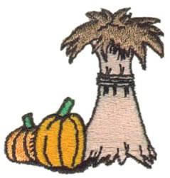 Pumpkin - 4x4 pumpkin beginner-friendly embroidery design for festive table runners