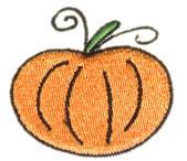 pumpkin beginner-friendly machine embroidery - Pumpkin for decorative pillow covers