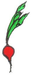 radish quick stitch machine embroidery - Radish perfect for patchwork quilt blocks