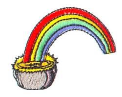 rainbow quick stitch machine embroidery - Rainbow perfect for decorative pillow covers