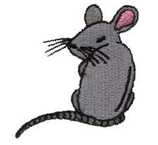 beginner-friendly rat machine embroidery pattern - Rat for patchwork quilt blocks
