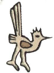 beginner-friendly bird machine embroidery pattern - Road Runner for Tablecloths