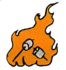 Roasting Marshmallows - 4x4 marshmallow beginner-friendly embroidery design for Camping Gear