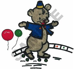 ROLLER-SKATING BEAR