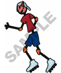 ROLLERBLADING STICK BOY