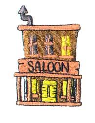 Saloon - 4x4 saloon beginner-friendly machine embroidery design for kitchen aprons