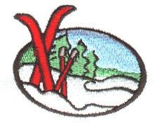 Scene - 4x4 scene beginner-friendly machine embroidery design for Jacket Patches