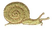 Snail - 4x4 snail quick stitch machine embroidery design for decorative pillow covers
