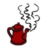 STEAMING KETTLE - 4x4 kettle beginner-friendly embroidery design for Table Linens