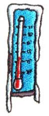 thermometer beginner-friendly machine embroidery - Thermometer for Seasonal Decor