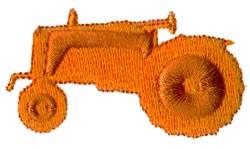 beginner-friendly tractor machine embroidery pattern - Tractor for kitchen tea towels