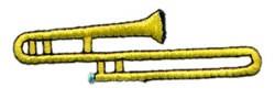 trombone quick stitch machine embroidery - Trombone perfect for reusable tote bags