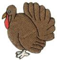 Turkey - 4x4 turkey beginner-friendly machine embroidery design for kitchen tea towels