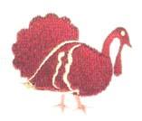 turkey beginner-friendly machine embroidery - Turkey perfect for Dinner Napkins