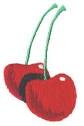 cherrie beginner-friendly machine embroidery - Two Cherries for decorative pillow covers