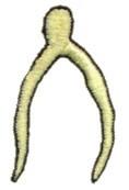 quick stitch autumn wishbone machine embroidery pattern - Wishbone for decorative pillow covers