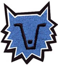 beginner-friendly puppy dog machine embroidery pattern - Wolf Head for decorative pillow covers