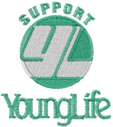 Modern circular logo featuring 'YL' initials in green with 'Support' and 'YoungLife' in bold script.