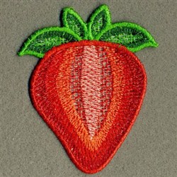 FSL Strawberry Embroidery Design | EmbroideryDesigns.com