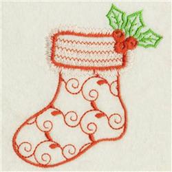 Christmas stocking Cross-stitch Machine Embroidery Design