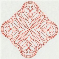 Redwork Pattern - 4x4 pattern redwork machine embroidery design for reusable tote bags