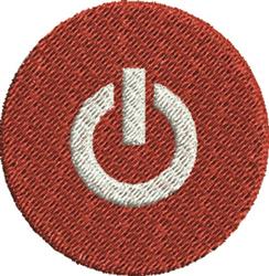 Red Button - 4x4 button beginner-friendly machine embroidery design for Tech Bags
