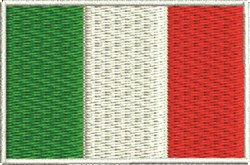 Machine Embroidery Design Italy Flag