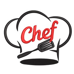 quick stitch hat machine embroidery pattern - Chef Hat for decorative pillow covers