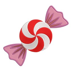 candy beginner-friendly machine embroidery - Peppermint Candy for kitchen aprons