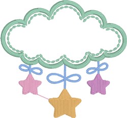 cloud beginner-friendly machine embroidery - Starry Cloud for decorative pillow covers