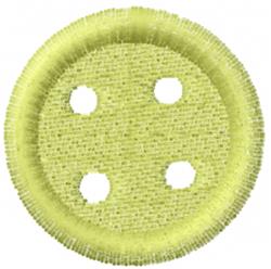 quick stitch button machine embroidery pattern - Florescent Button for reusable tote bags