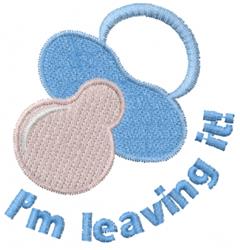 beginner-friendly pacifier machine embroidery pattern - Pacifier for decorative pillow covers