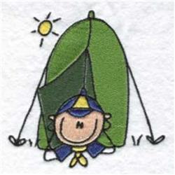 scout detailed machine embroidery - Boy Scout perfect for decorative pillow covers