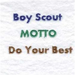 Do Your Best - 4x4 best quick stitch machine embroidery design for reusable tote bags