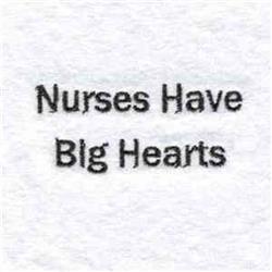 quick stitch heart machine embroidery pattern - Nurses Hearts for reusable tote bags