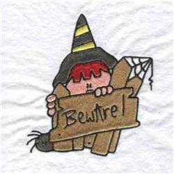 spider detailed machine digital embroidery - Witch Peeker perfect for Stable Decor