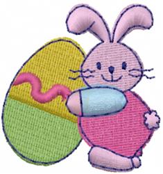 beginner-friendly easter bunny rabbit machine embroidery pattern - Bunny Easter for Kids Clothing