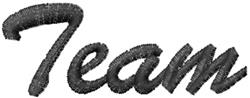 text quick stitch machine digital embroidery - Team Text perfect for Race Day Caps