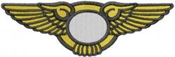 wing detailed machine digital embroidery - Wings perfect for Patches on Bags