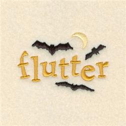 bird beginner-friendly machine embroidery - Bat Flutter perfect for kitchen aprons